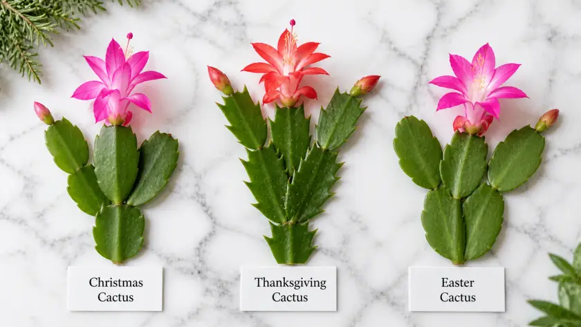 Christmas Cactus vs Thanksgiving Cactus vs Easter Cactus