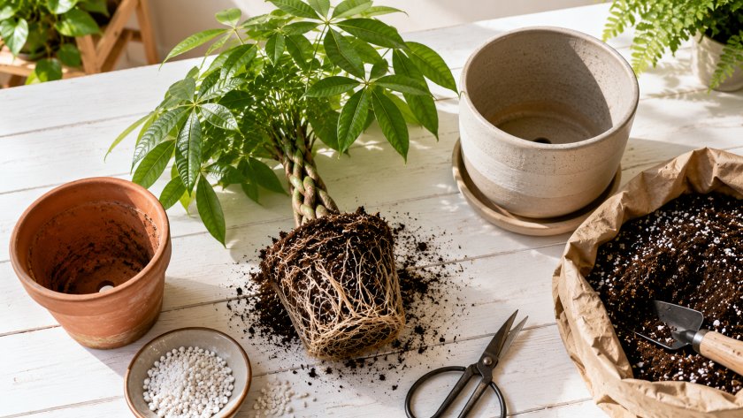 How to Repot a Money Tree