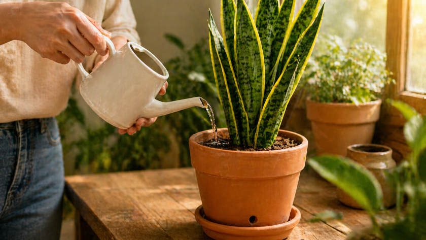 Snake Plant Care Guide: Complete Sansevieria Tips for a Thriving Indoor Plant 3 Watering a Snake Plant