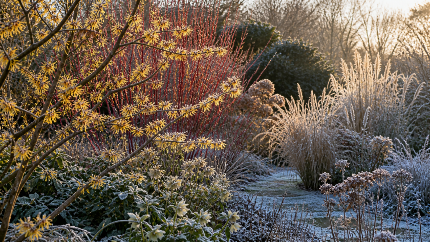 Evergreen Structure for Winter Garden Landscape