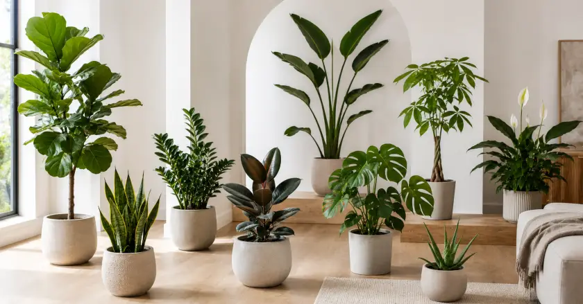 Bright and airy plant sanctuary