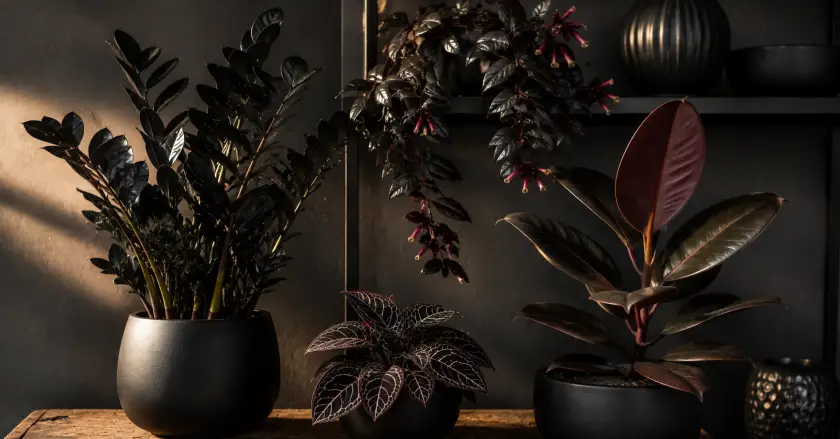 Unusual Indoor Plants: 17 Best Rare Picks 4 Cozy dark interior with lush plants