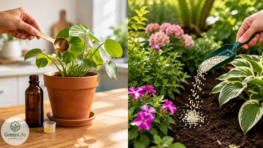 Fertilizing Indoor vs Outdoor Plants - Complete Guide