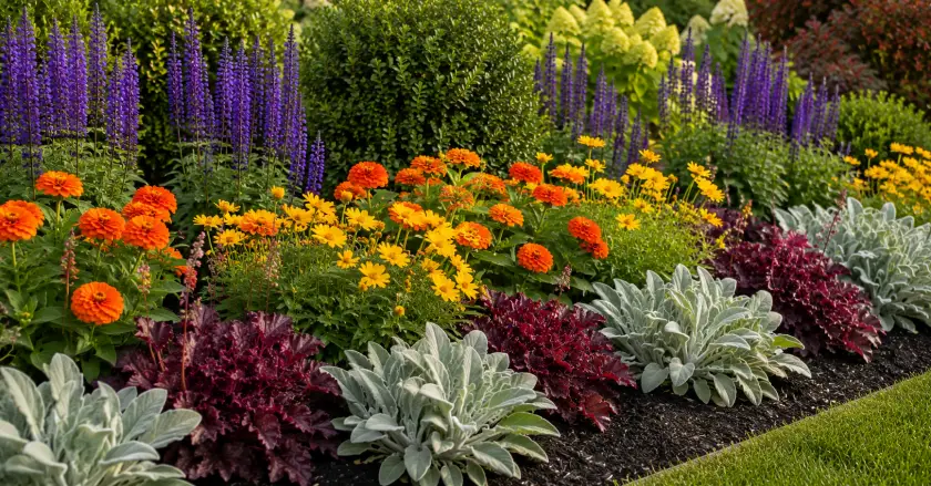 Color Themes for Your Outdoor Garden: 15 Best Proven Ideas 3 Colorful blooming garden in daylight