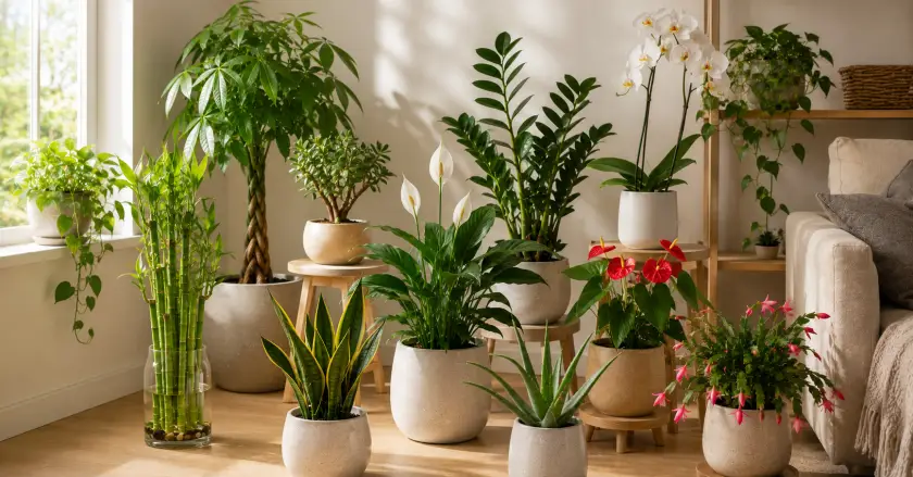Cozy indoor plant haven