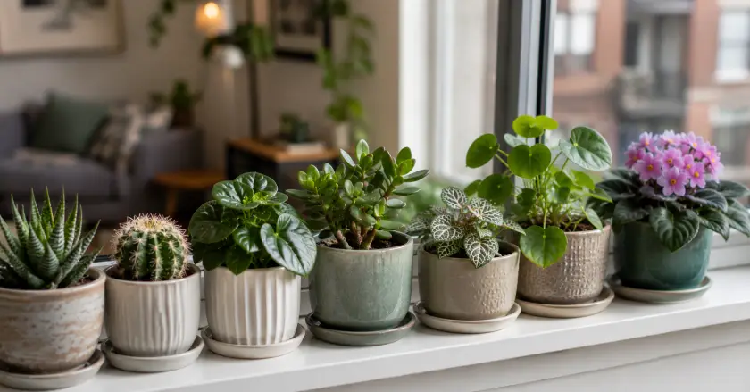 Best Indoor Plants for Tiny Apartments: 21 Smart Picks 3 Cozy windowsill with potted plants