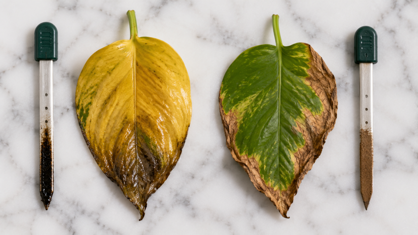 Signs of Overwatering Plants — And How to Water the Right Way 4 Overwatering vs Underwatering