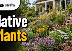 Native plants in a vibrant garden