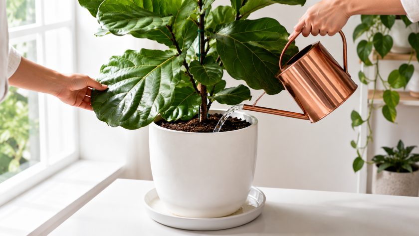 Fiddle Leaf Fig Watering