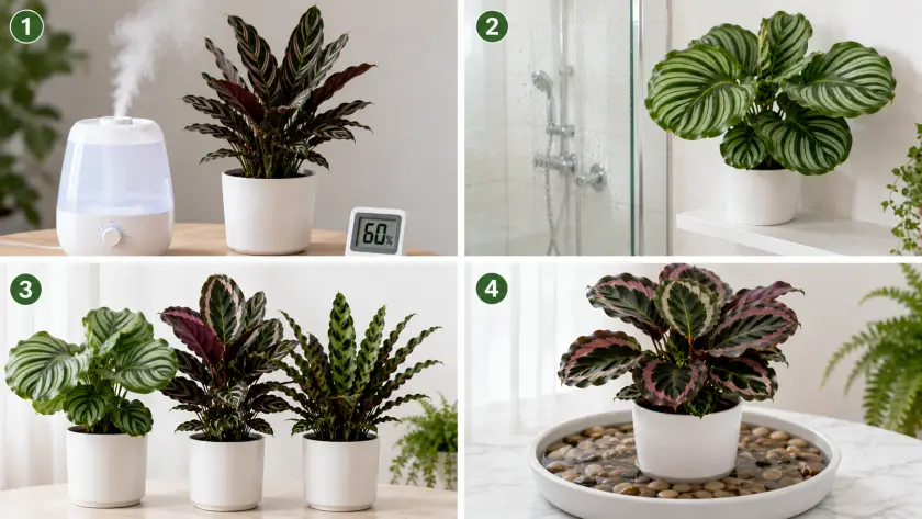 Complete Calathea Plant Care Guide: How to Grow Every Popular Variety 4 Humidity Requirements for Calathea House Plants