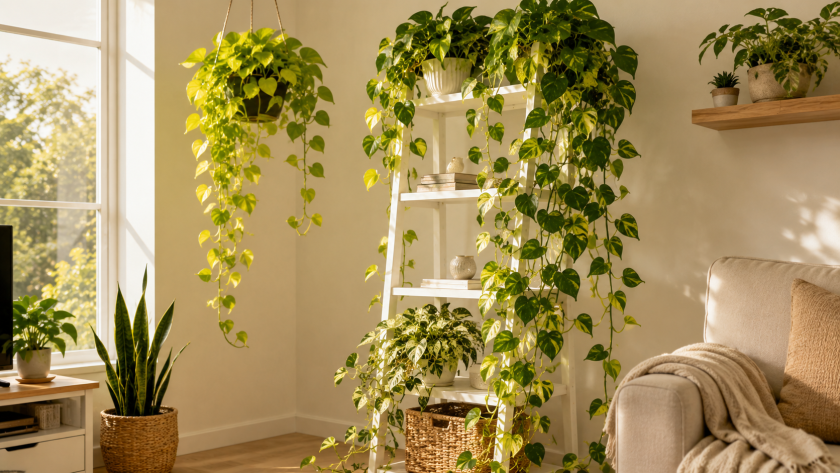 Pothos Trailing Displays — Styling and Placement