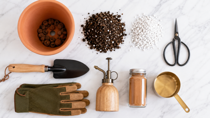 Tools Required for Repotting