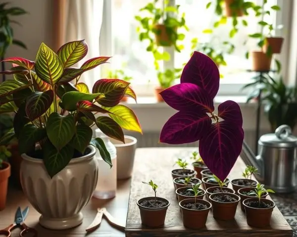 purple passion plant pruning guide purple passion plant pruning guide with cuttings tools and velvet foliage indoors