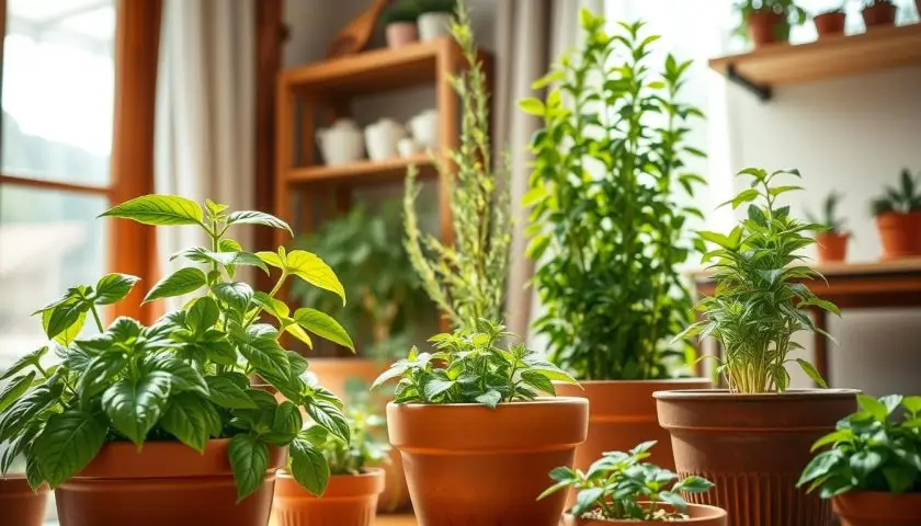 natural mosquito control plants for shade in pots with mint lemon balm and scented foliage
