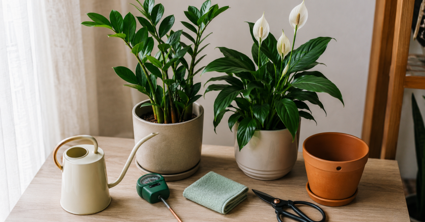 Low Light House Plants: 19 Easy Picks for Dark Rooms 3 Cozy plant care setup by the window