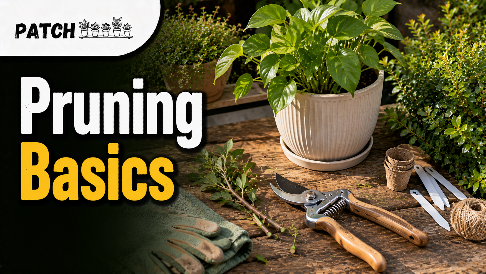 Pruning Basics: How to Prune Plants the Right Way 1 Gardening essentials for pruning basics