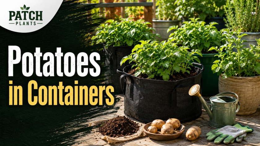Planting Potatoes in Containers: 9 Easy Steps 3 Potatoes in containers garden guide