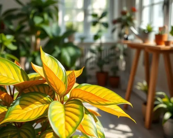 croton petra plant croton petra plant indoors with bright red yellow green and orange foliage