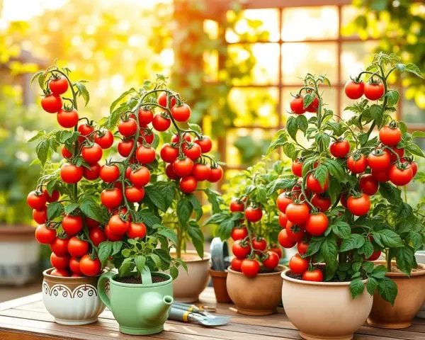patio tomato plants patio tomato plants growing in a container on a sunny balcony