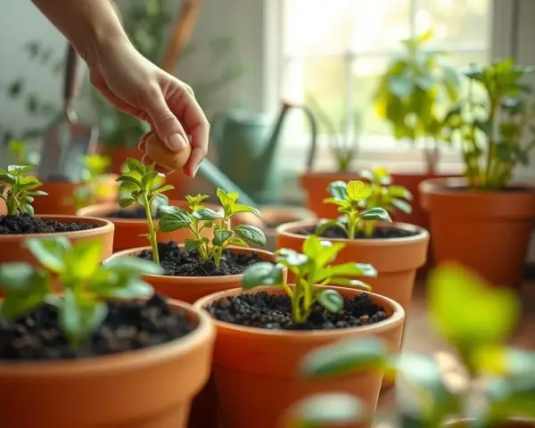 planting potatoes in containers