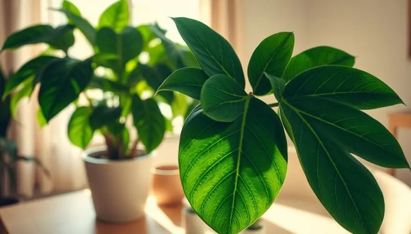 schefflera light requirements schefflera light requirements with glossy green umbrella plant leaves near a bright window
