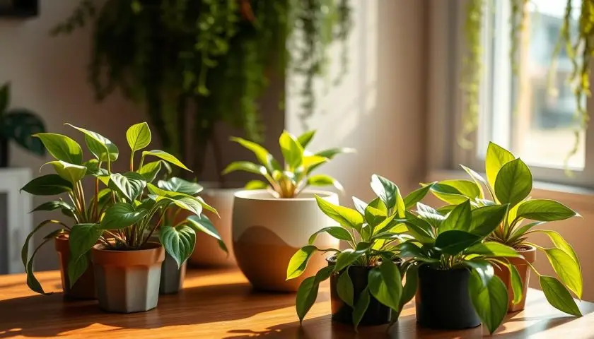 easy low light indoor plants easy low light indoor plants arranged on a wooden table in soft filtered light