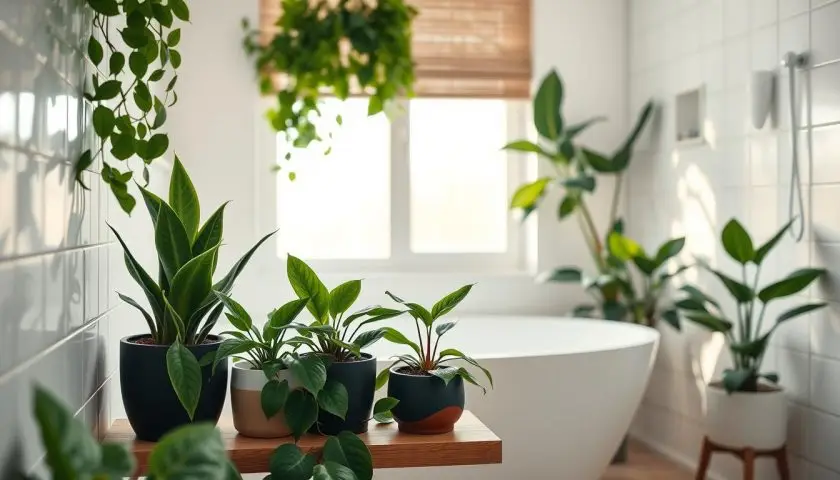 plants for bathroom low light plants for bathroom low light including snake plant pothos and peace lily on shelves