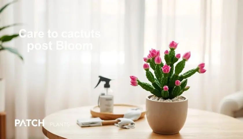christmas cactus post bloom care after flowers fade indoors