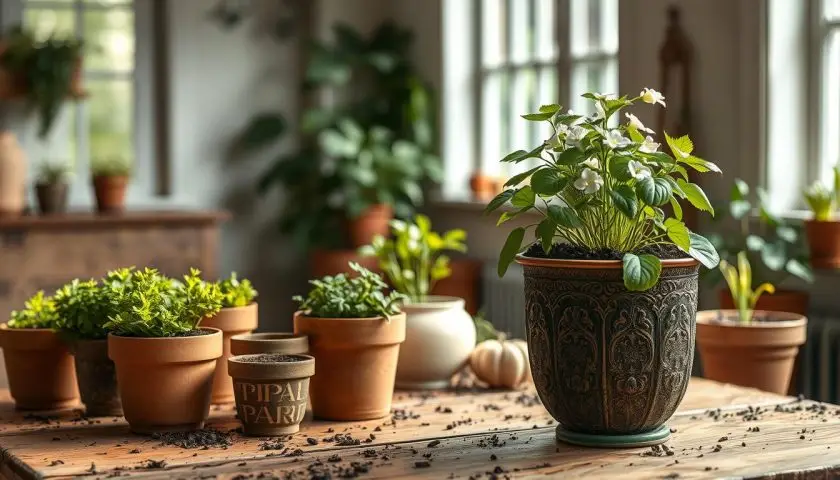 potato container gardening potato container gardening setup with grow bags pots and green potato foliage