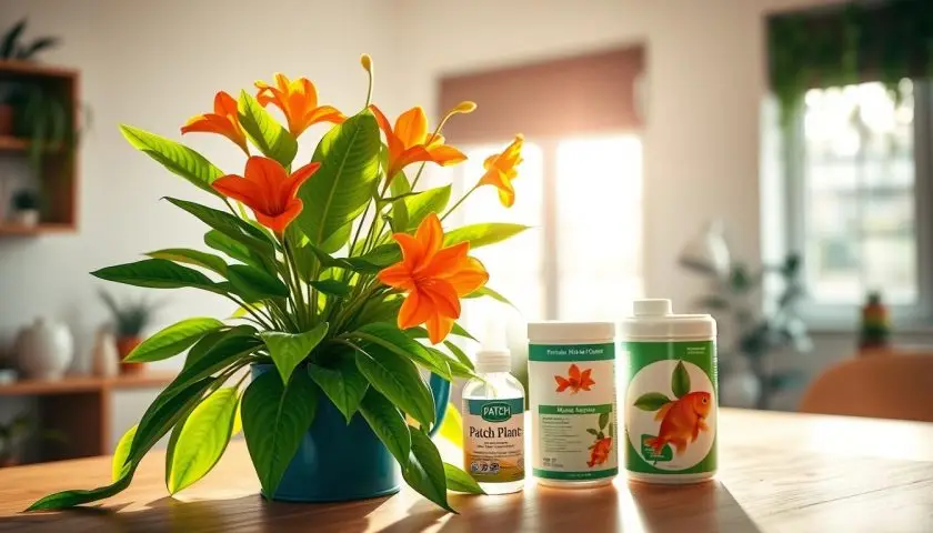 goldfish plant blooms goldfish plant blooms with orange flowers and trailing glossy foliage indoors