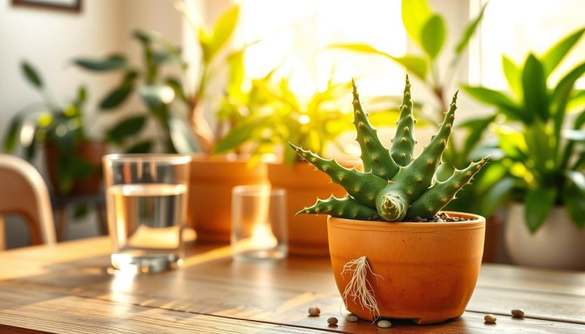 fishbone cactus plant care with zig zag stems in a warm bright indoor setting