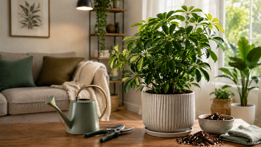 Schefflera Plant Care: 11 Light, Water and Pruning Tips 2 Schefflera Plant Care: 11 Light, Water and Pruning Tips