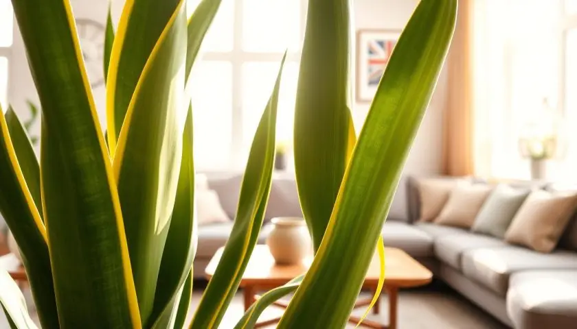 tall snake plant tall snake plant indoors with upright sword-shaped leaves in a modern pot
