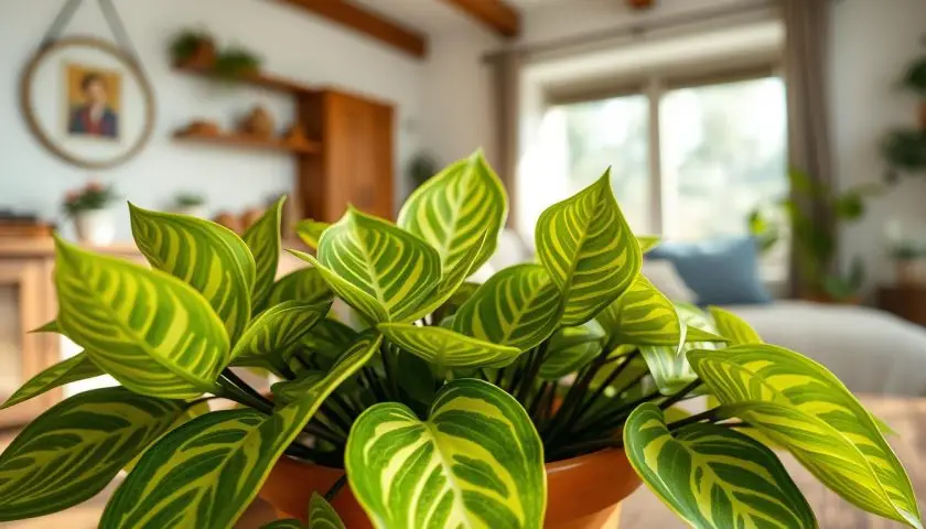 Lemon Lime Prayer Plant Indoor Growing Space lemon lime prayer plant growing indoors