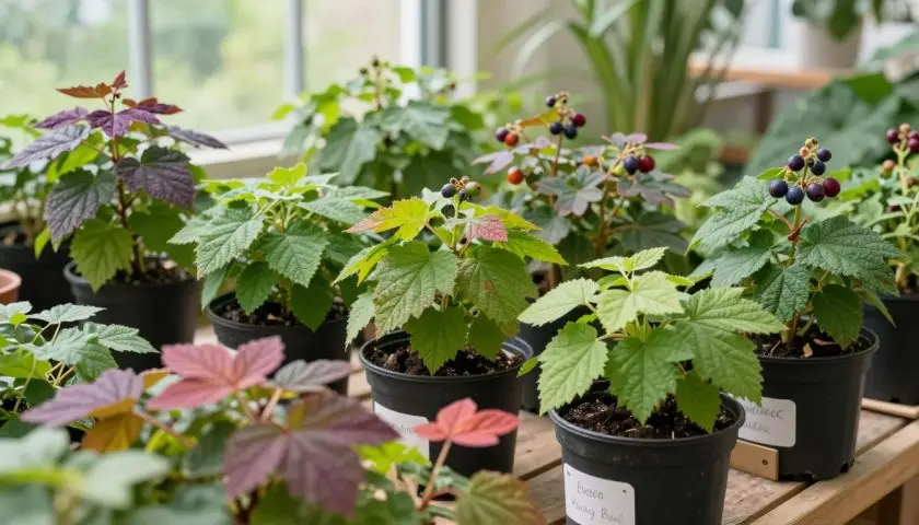 Different huckleberry plant varieties for garden growing