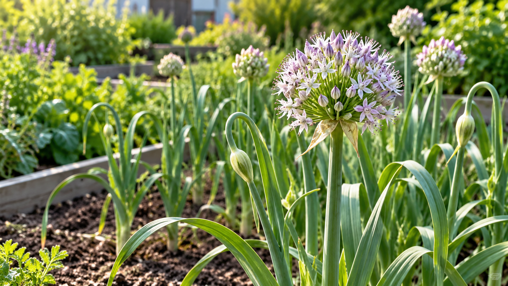 Flowering Garlic Plants: 11 Growing & Care Tips 1 Flowering Garlic Plants: 11 Growing & Care Tips