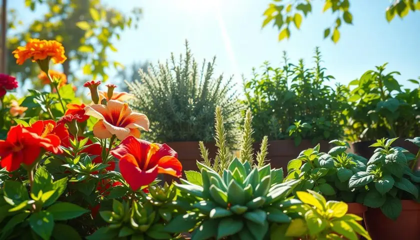 17 Outdoor Plants That Love Direct Sunlight 3 Colorful full-sun garden plants with flowering annuals and culinary herbs