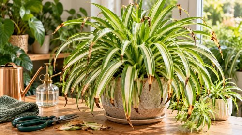 Brown Tips on Spider Plant Leaves: 9 Causes & Fixes